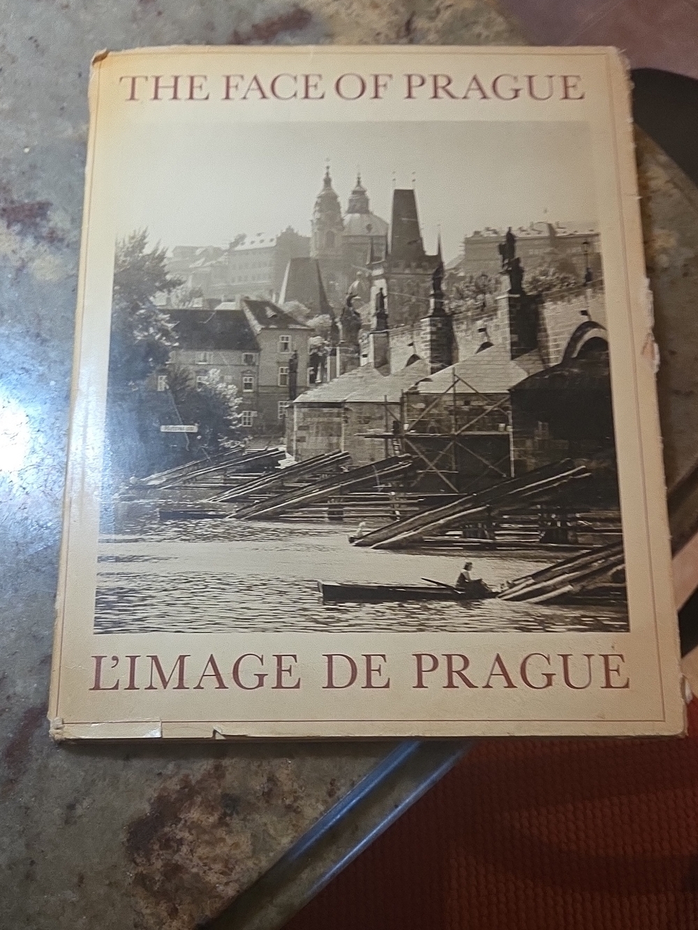 The Face of Prague / L'Image de Prague - Sepia Art Print Book Cover